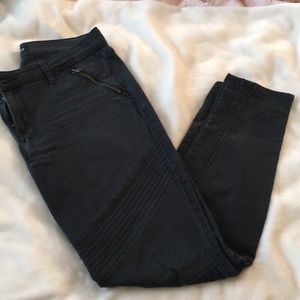Express moto-style skinny pants